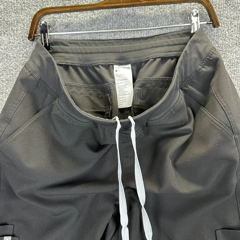 FIGS Technical Collection Cargo Pants Mens Large Black Axim Scrub Stretch